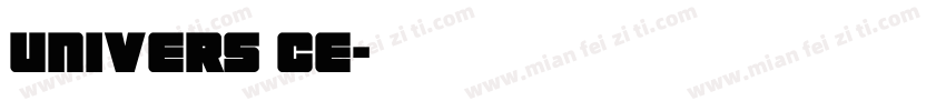 univers ce字体转换